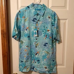 Tori Richard Aqua Marine Life Men's Shirt